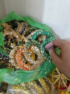 20 Pcs. of Handmade Multicolor Round Gota Rings