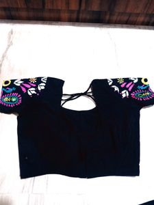 Black Embroidered Lehenga Choli Set