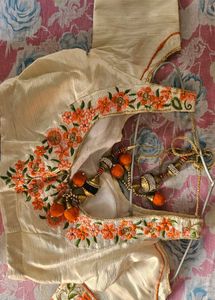 Floral Embroidered Indian Outfit