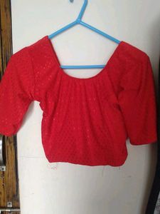 Red Blouse Stretchable
