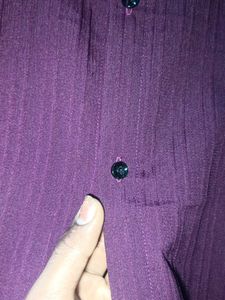 Stylish Plum Striped Shirt
