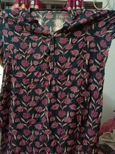 Floral Print Kurta