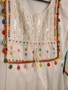 Zara White Kurti