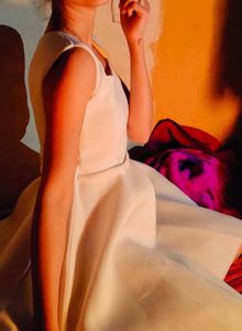 ✨[SALE]  White Fit & Flare Dress