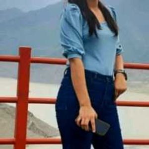 Stylish Blue Puff Sleeve Top