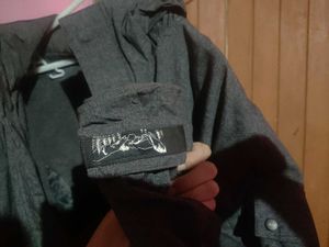 Premium Gray Hooded Heavy Office Casual Jacket