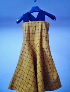 Yellow Plaid Sundress
