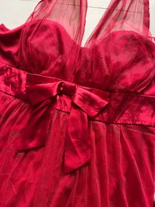 Maroon Glittery✨Halter Mini Dress