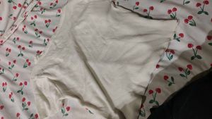Soft Ribbed Crop Top With Hearts/ Korean Style
