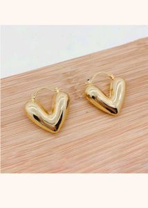 Gold Heart Earrings
