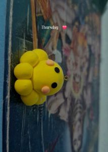 Yellow Octopus Charm