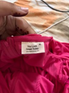 Pink Ruched Top