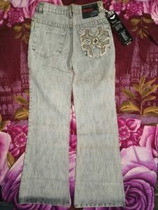 PATCHWORK BELL BOTTOM JEANS