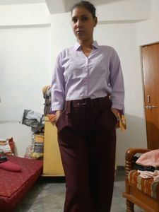 New Formal Pant With Belt For Women Only