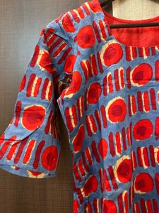 Red Blue Kurti