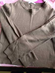 Casual Brown Pullover