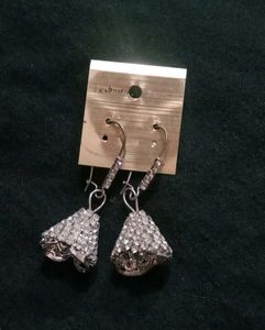 Sparkling Silver Earrings