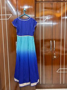 Blue Ombre Anarkali Set – Chic &amp; Comfortable
