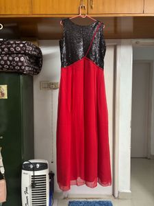 “Athena” Black Sequence Party Gown