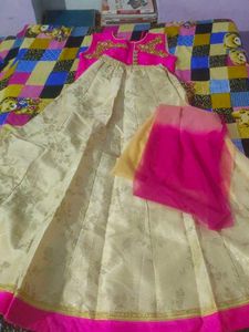 elegant lehenga with top and dupptta