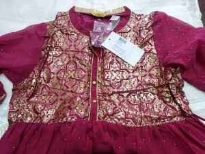 Aurelia Woman Block Print A-line Ethnic Gowns