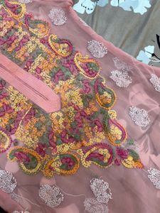 pink chikankari kurta