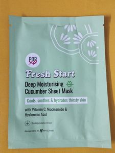 Pop Xo Deep  Moisture Cucumber Sheet Mask
