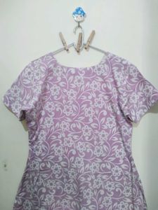 Light Pink White Floral Kurta Pyjama Dupatta Set