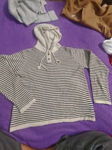 Striped Hoodie Sweater