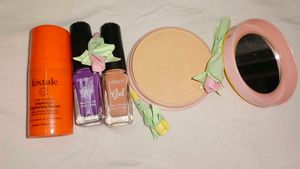 Beauty Combo - Serum , Compact &amp; Nailpolish.
