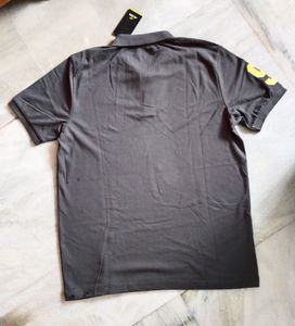 Polo Neck T-shirt Grey