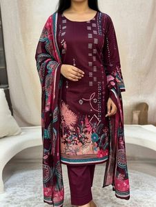 unstiched  Printed winter fabric, dress, material