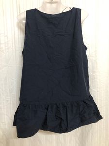 Zara Woman Blue Sleeveless Top