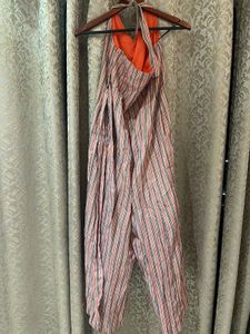Striped Halter Jumpsuit