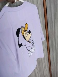 Lavender Disney Crop Top – Half Sleeves