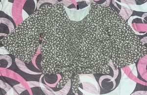 Cute Print Crop Top