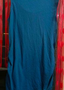 Teal Blue Sleeveless Top (with beadwork)