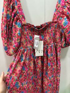 Zara Floral Dress Size L
