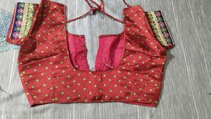 Heavy Bhandhani Sari With Stitch Blouse