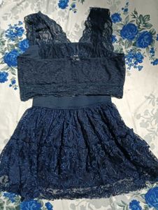 Lace Crop Top &amp; Skirt Set 36,30