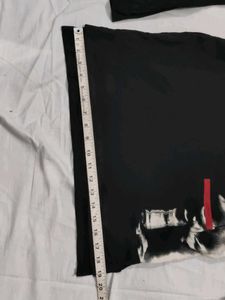 Graphic Print Turtleneck Tee