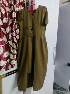 Auguri olive green one piece