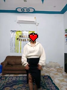 white korean winter jacket