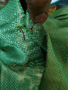 Festive Green &amp; Pink Ethnic Dress