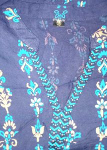 BLUE STRAIGHT KURTI 💙