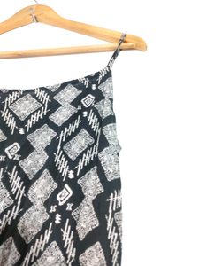 Cotton black with white Dress(Women)