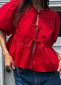 Red Trendy Top From H&amp;M