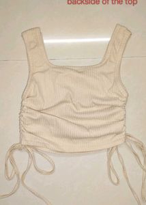 COMBO OFFER Ribbed Drawstring Tank Top &amp; a baby te