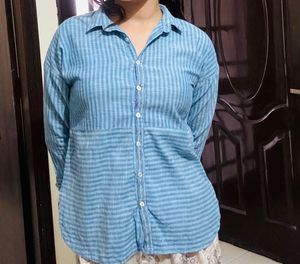 Striped Button-Down Shirt