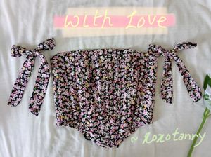 Floral Corset Top &amp; A-Line Skirt Set